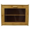 Home Basics 2 Tier Bamboo Bread Box with PeekThrough Acetate Window, Natural BB37221